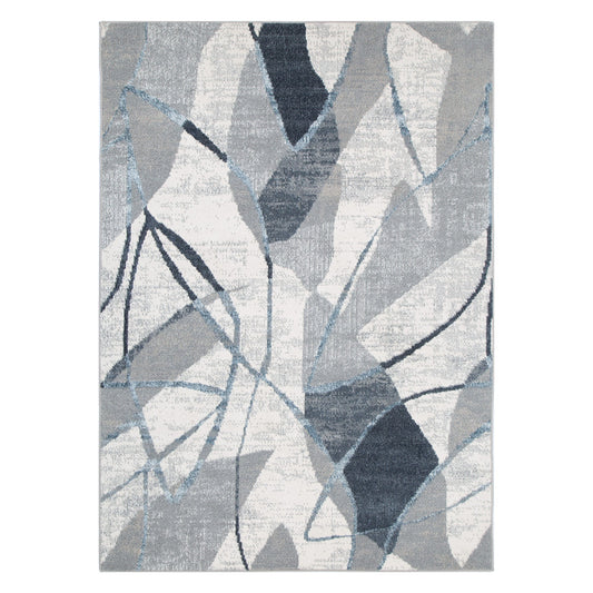 Santana Rhythm Grey Blue Rug