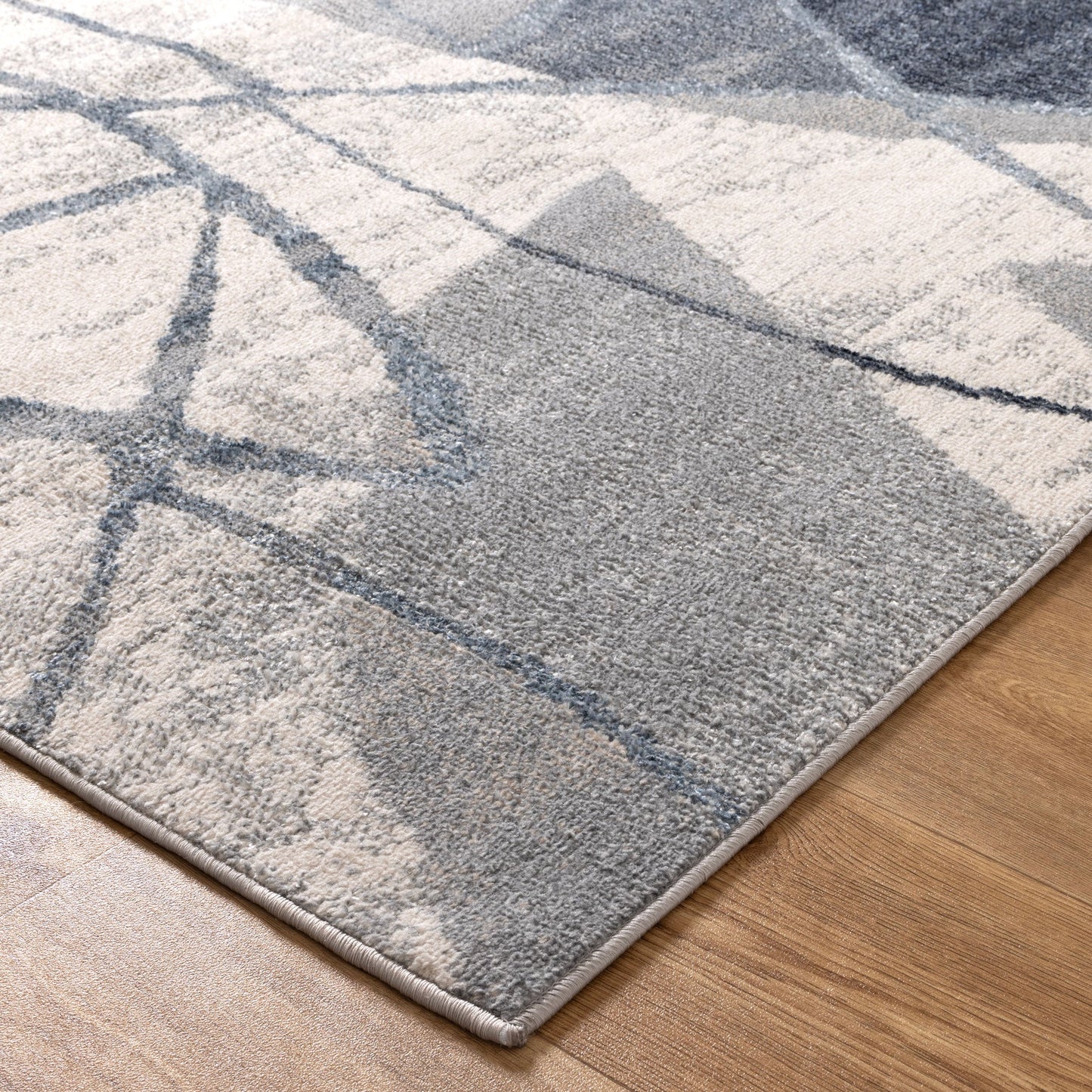 Santana Rhythm Grey Blue Rug