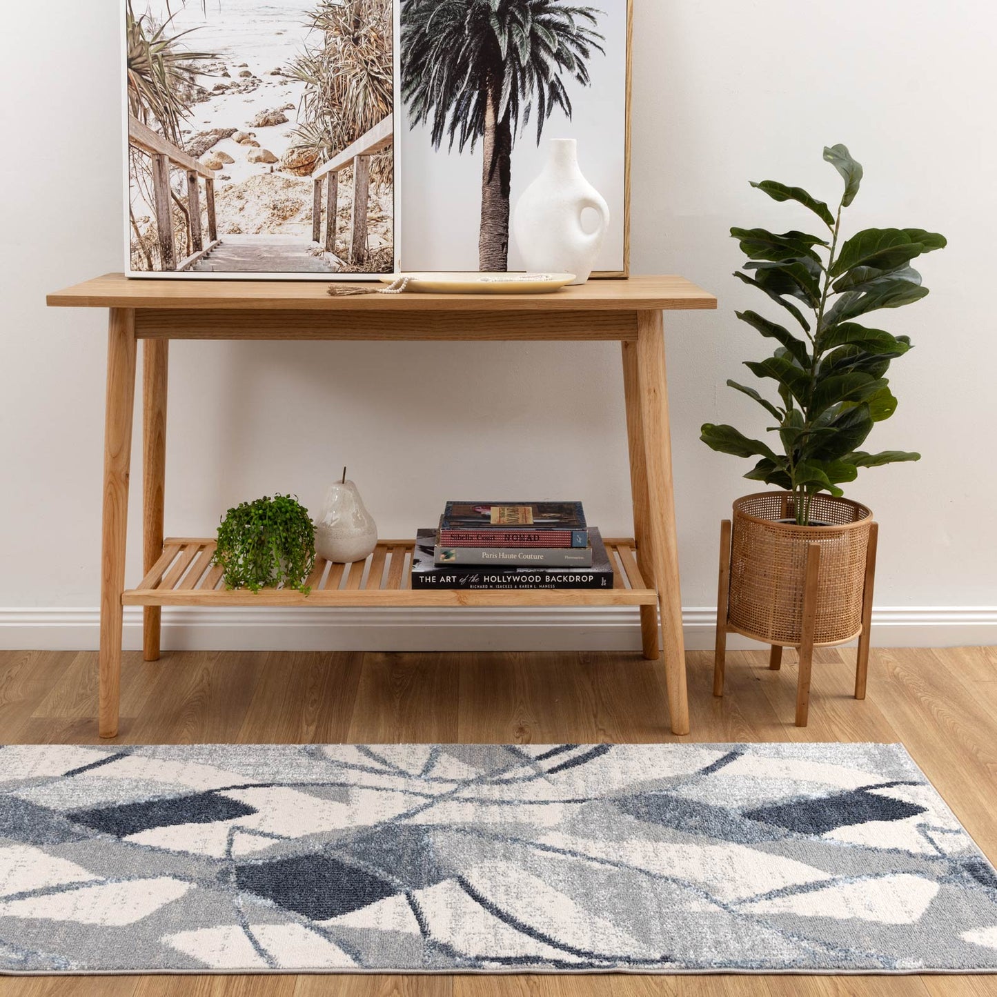 Santana Rhythm Grey Blue Rug