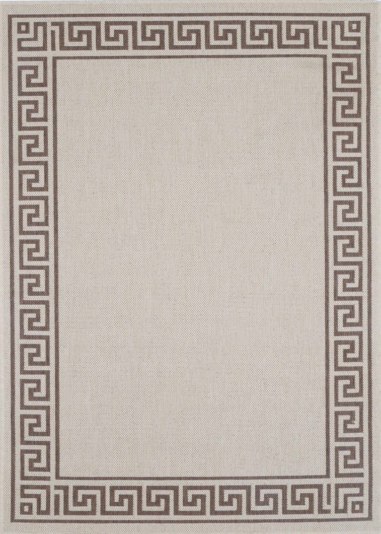 Sisalo Bordered Patterned in Beige Rug