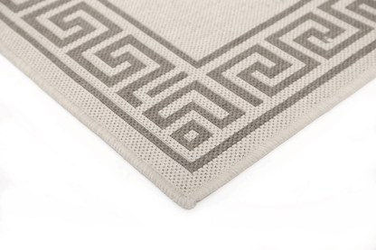 Sisalo Bordered Patterned in Beige Rug