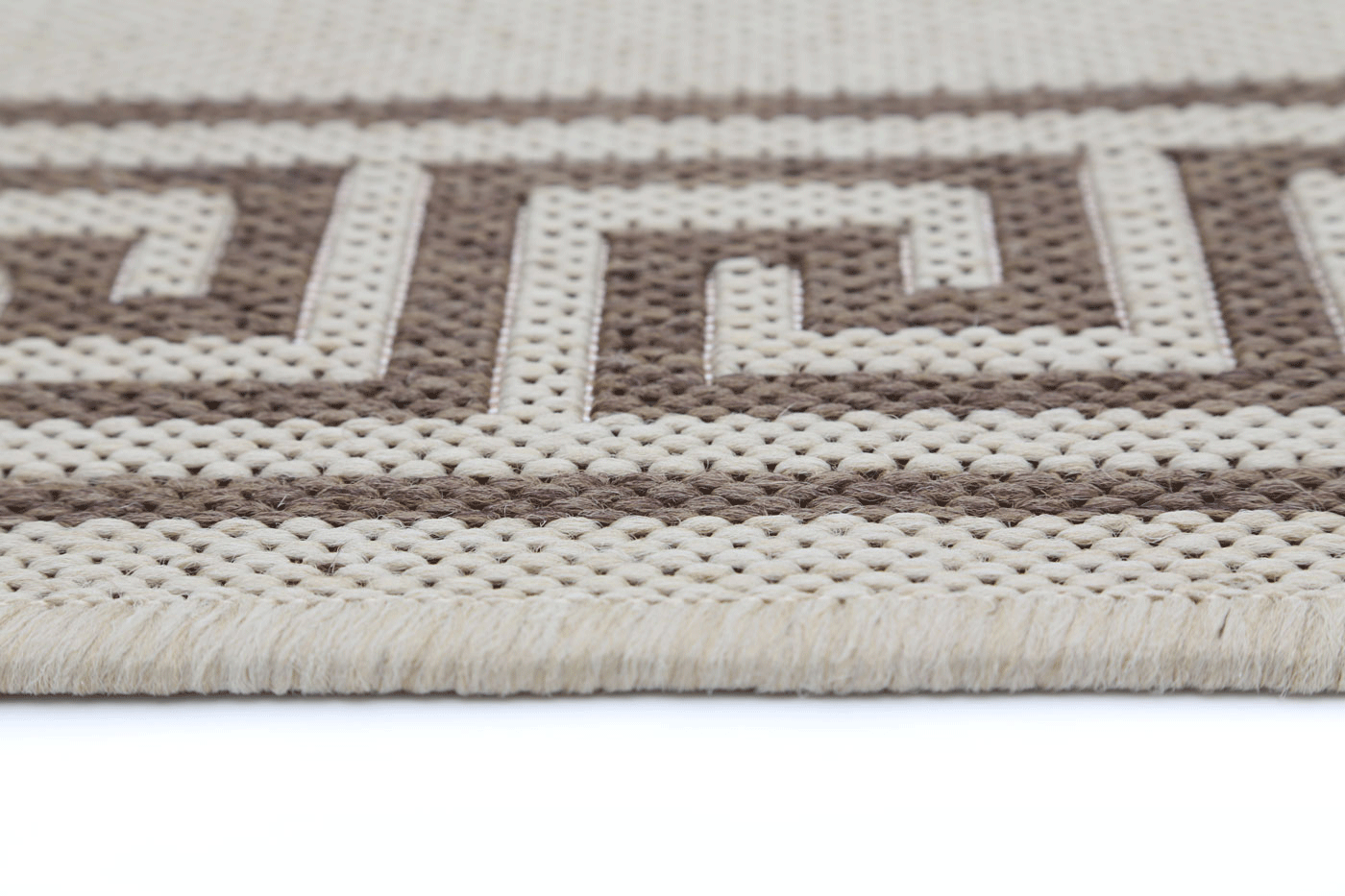 Sisalo Bordered Patterned in Beige Rug