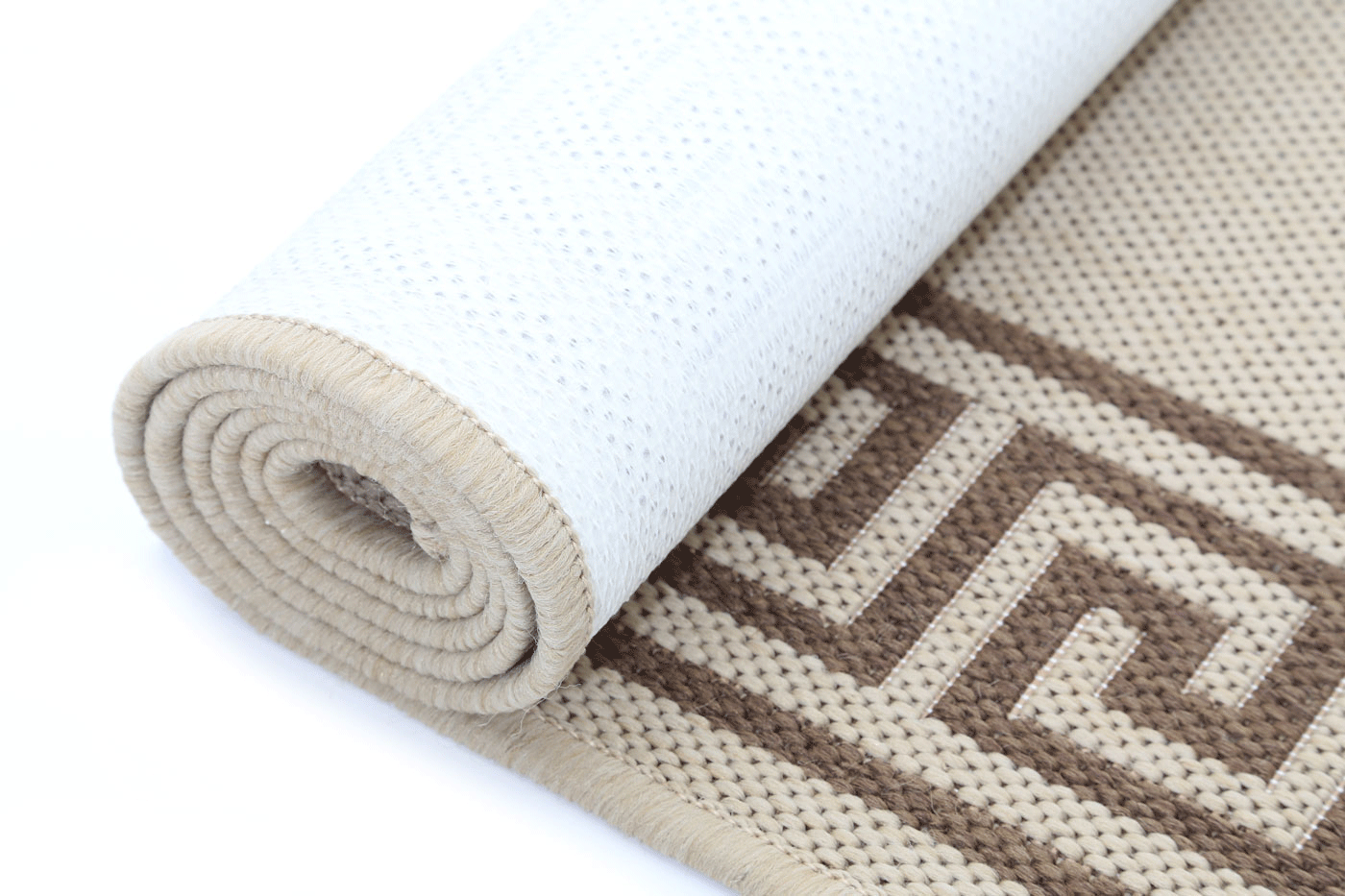 Sisalo Bordered Patterned in Beige Rug