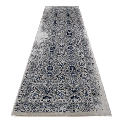 Sahara 100 in Grey Hallway Runner Rug