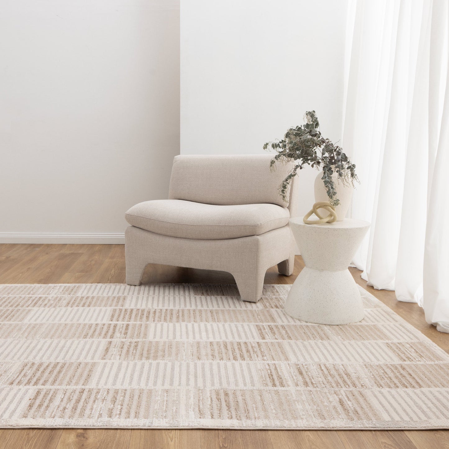 Trend Modern Stripes in Beige Rug