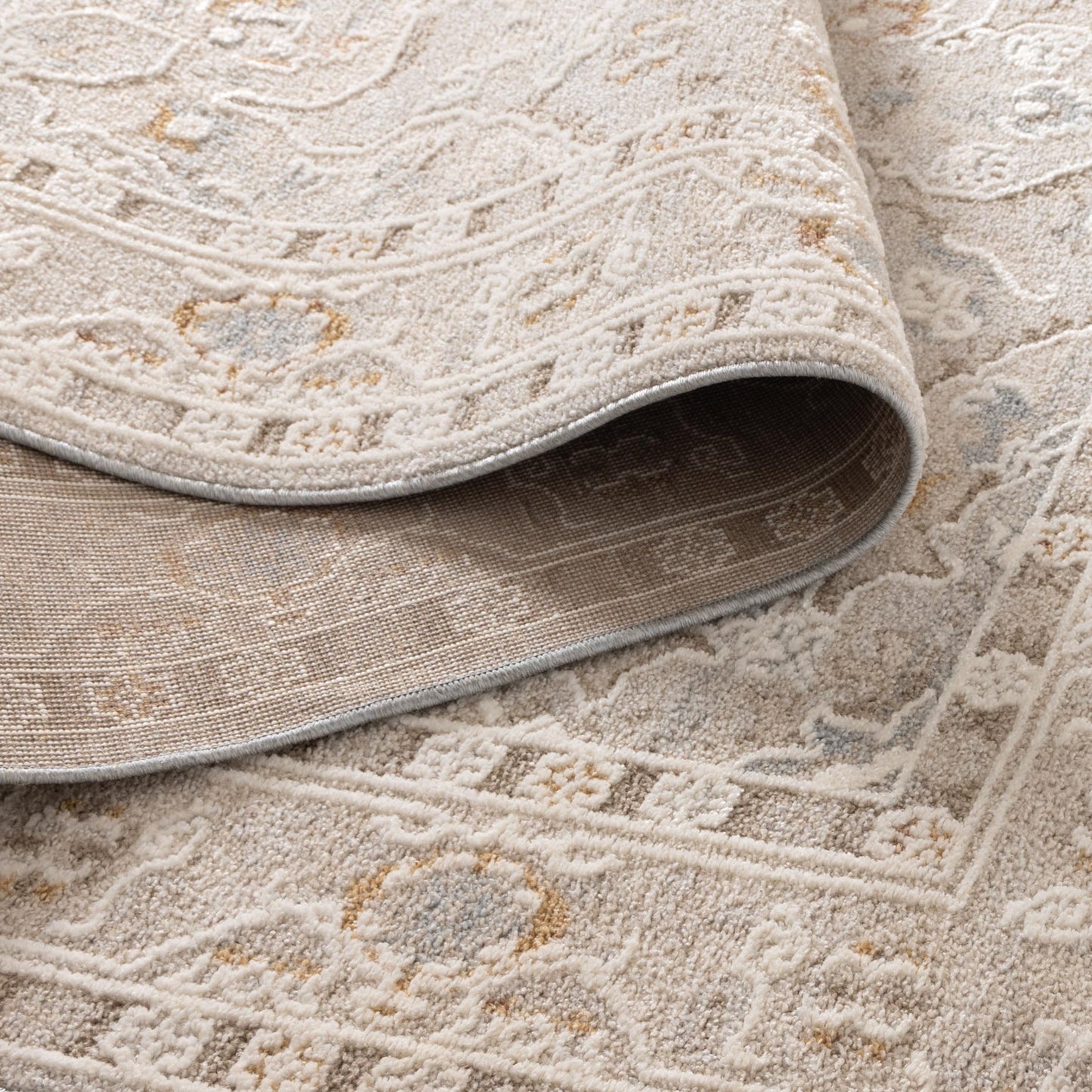 Trend Medallion Transitional in Beige Rug