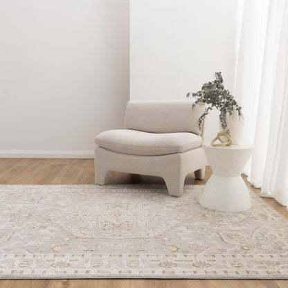 Trend Medallion Transitional in Beige Rug