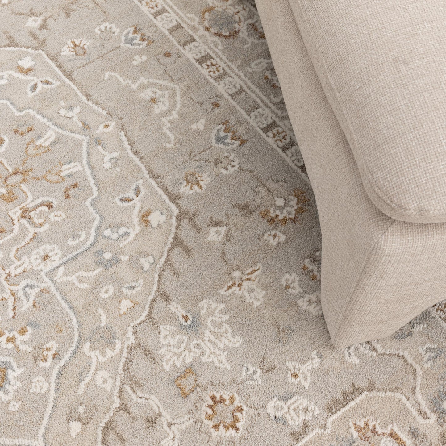 Trend Medallion Transitional in Beige Rug