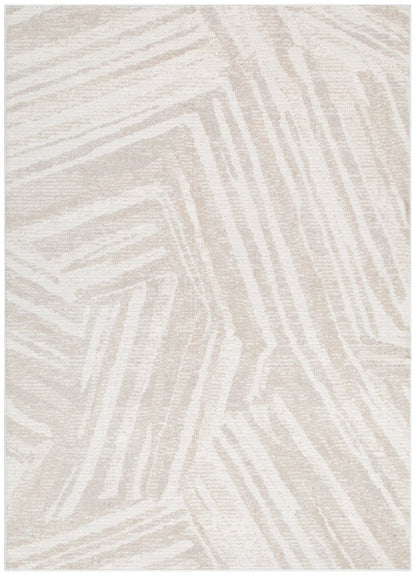 Toscana Geo Lines Beige Cream Rug