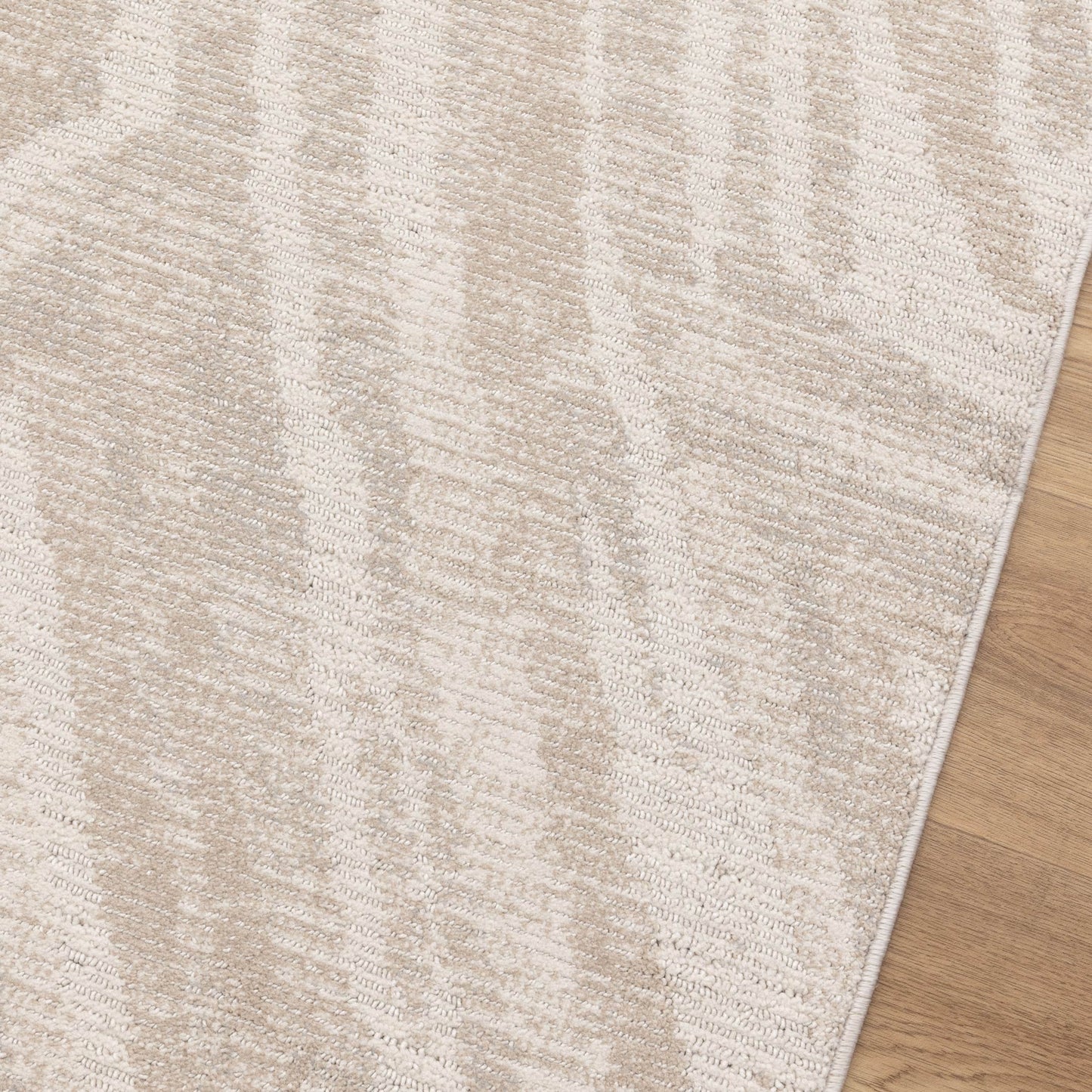 Toscana Geo Lines Beige Cream Rug