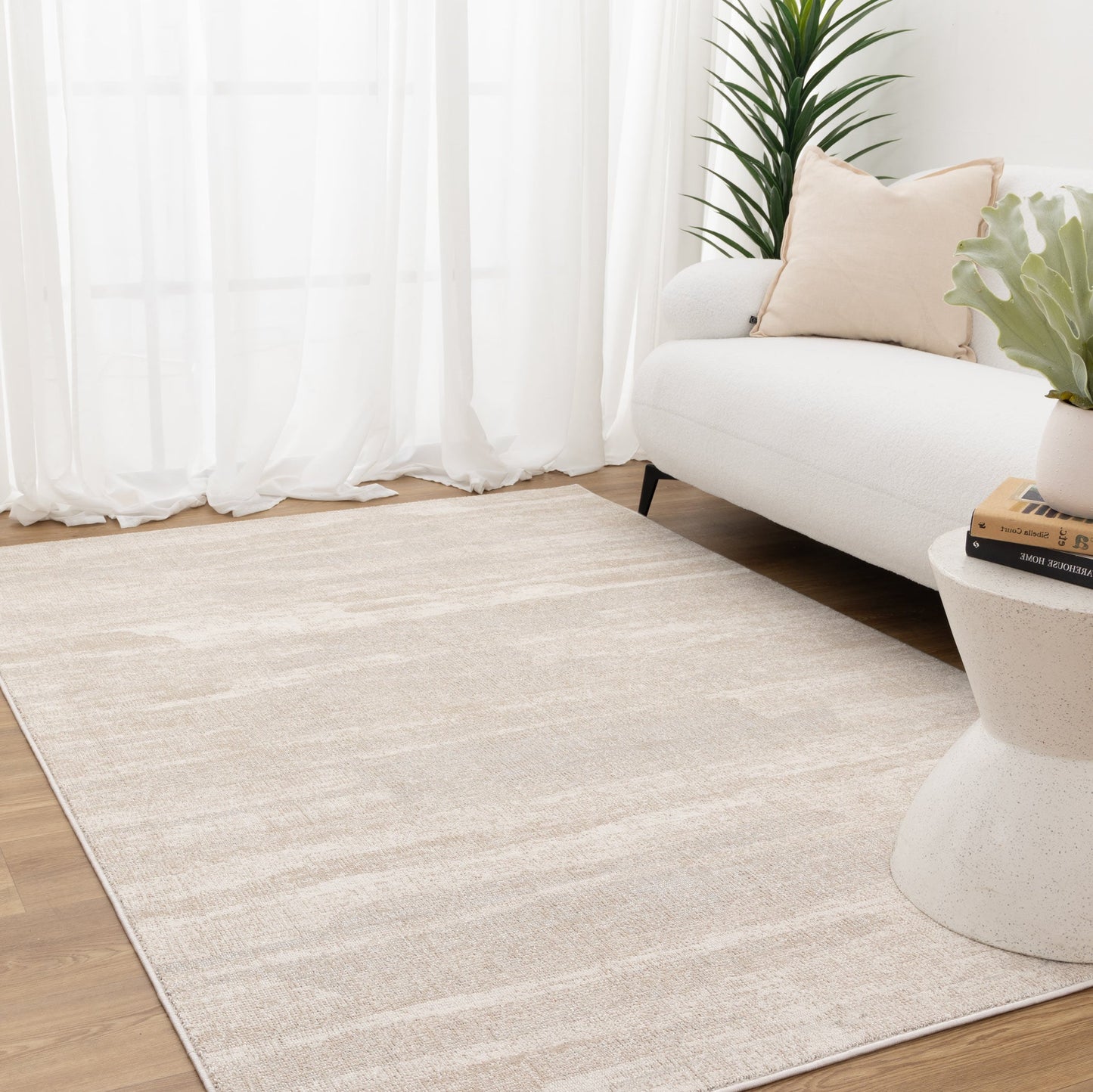 Toscana Watercolour Beige Cream Rug