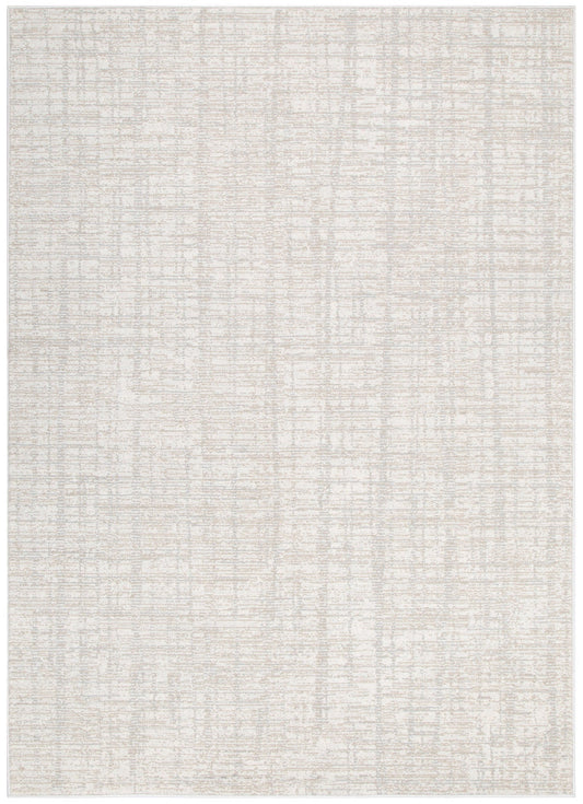 Toscana Distressed Lines In Grey Beige Rug