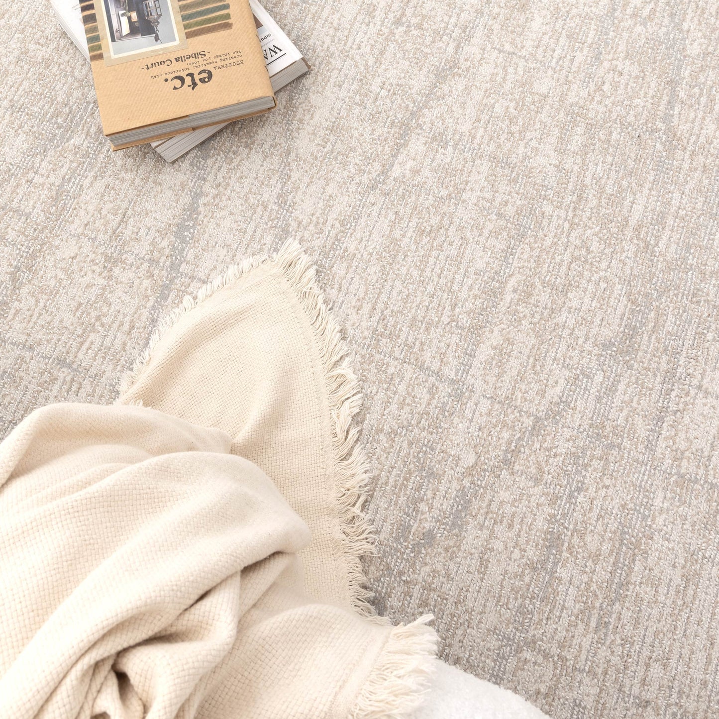 Toscana Lines Grey Beige Rug