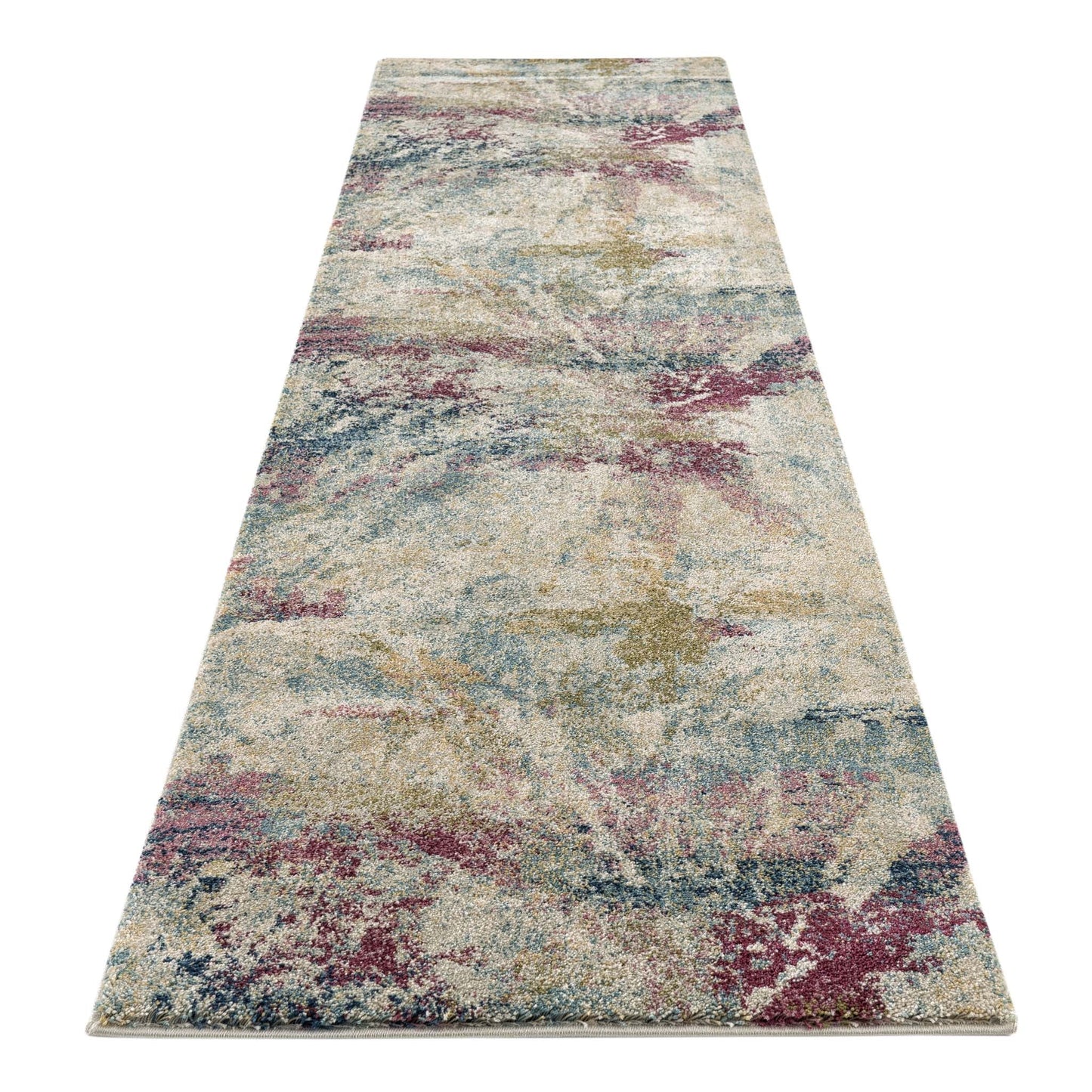 Urban 676 in Green Hallway Runner Rug