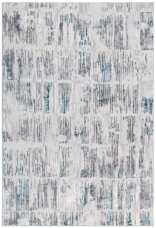 Vestige Abstract In Grey Blue Rug