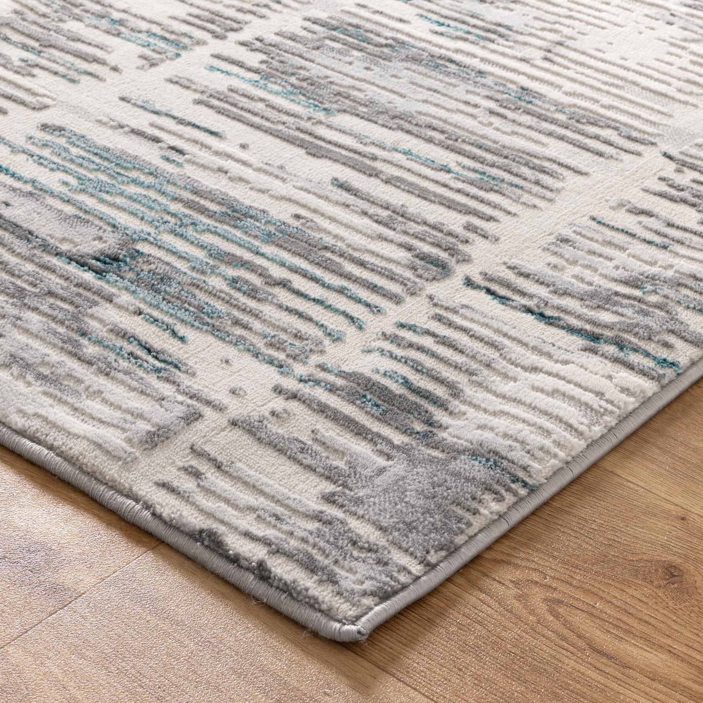 Vestige Abstract Grey Blue Rug