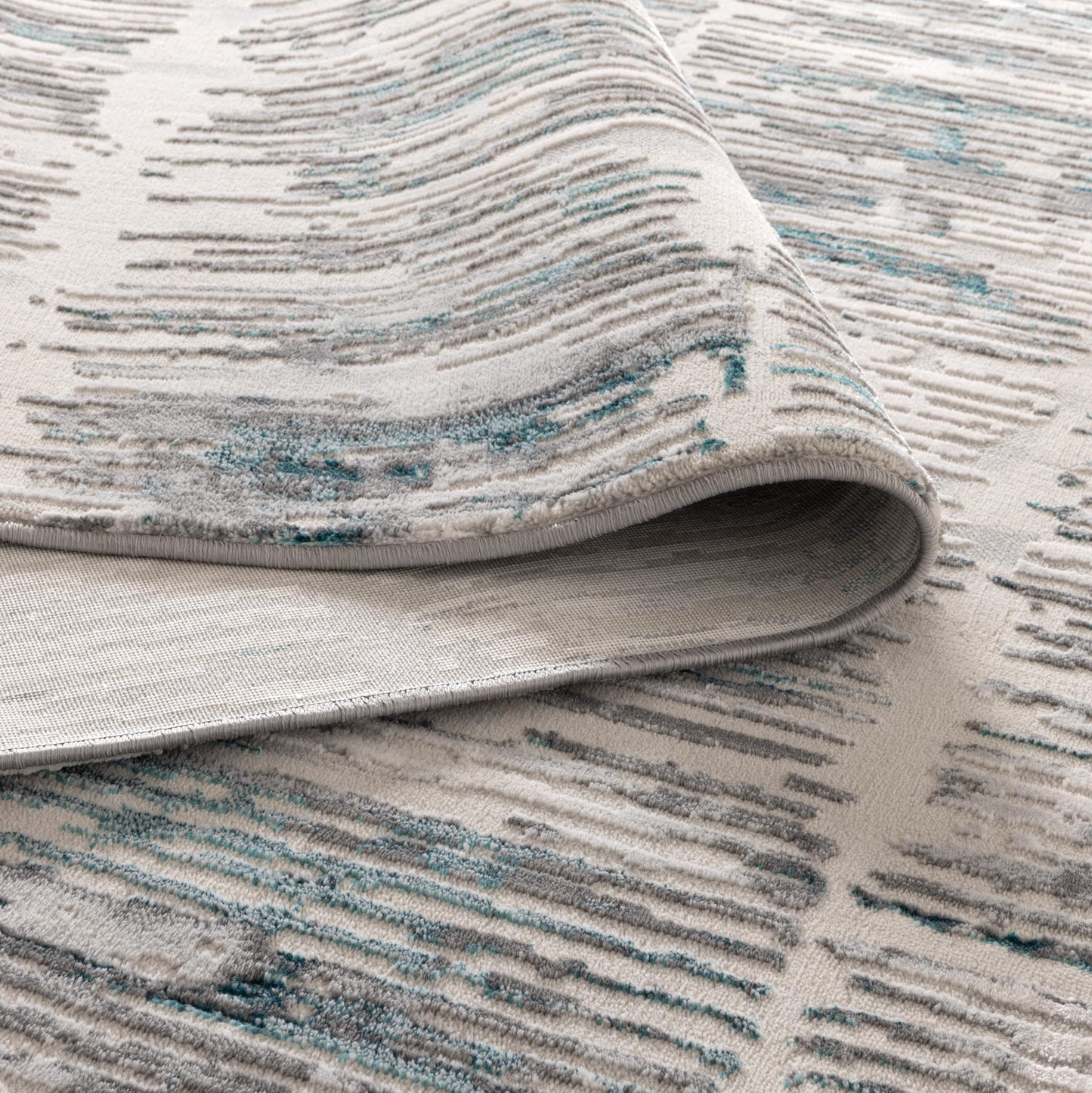 Vestige Abstract Grey Blue Rug