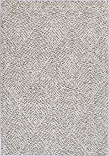 Vanuatu Onika Beige Geometric Flatweave Rug