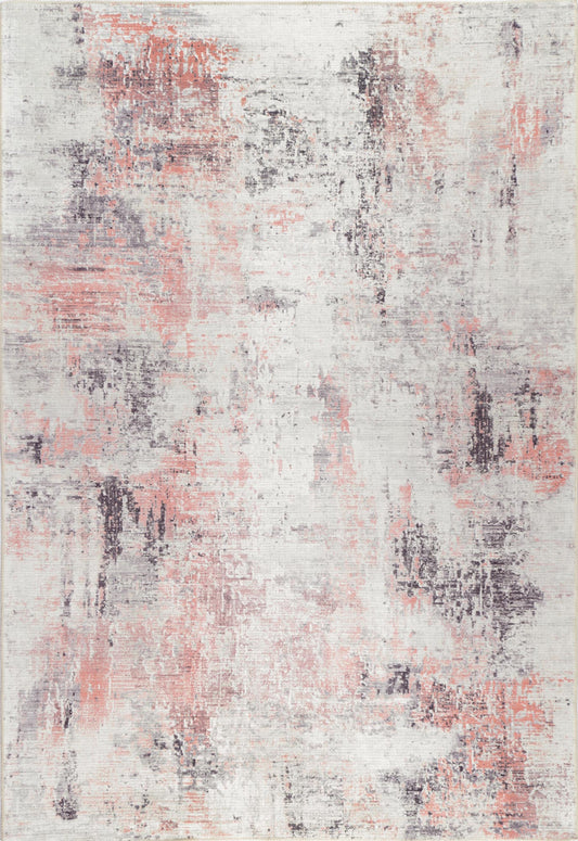 Abstract Celine Blush Washable Rug - VITAL 1525-21