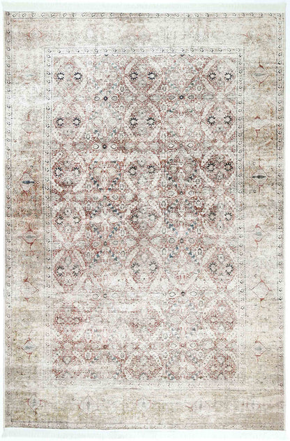 Distressed Vintage Levent Area Rug - VITAL 3211-00 (with fringe)