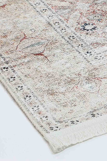 Distressed Vintage Levent Area Rug - VITAL 3211-00 (with fringe)