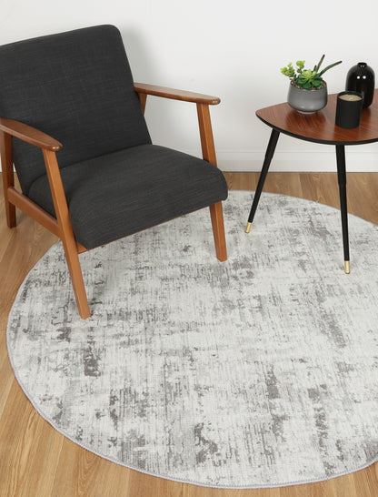 Abstract Evalina Grey Round Rug - VITAL 2280-01