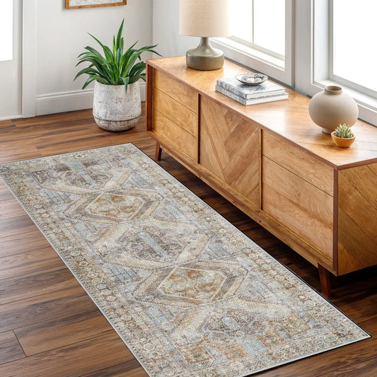 Le Grand Louvre Blue Washable Runner - VITAL 0005-00