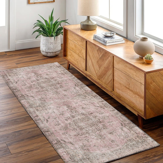 Germain Rose Washable Runner - VITAL 1067-00