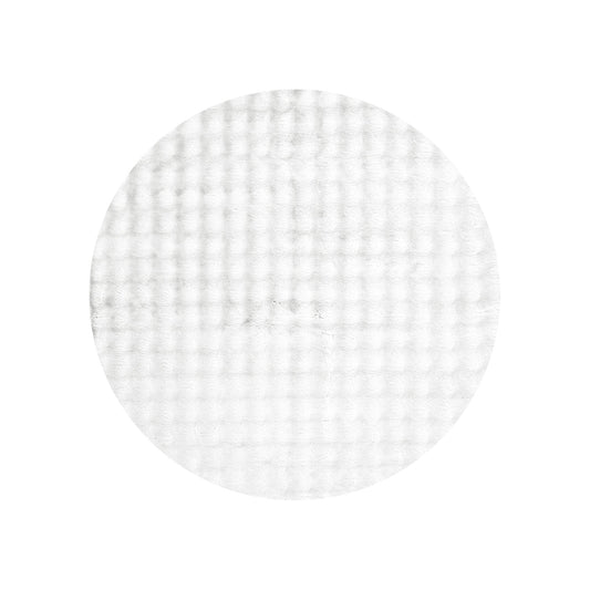 Purity Washable Round in White Rug