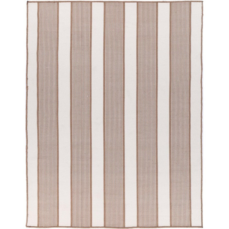 Miami Taupe Stripe Indoor Outdoor Rug