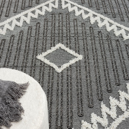 Cottage 544 in Dark Grey Rug