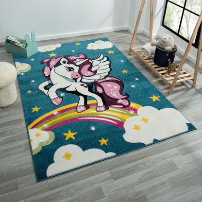 Kidszone 581 in Blue Rug