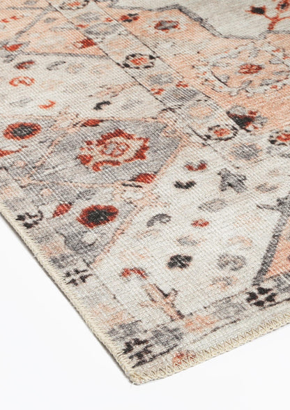 Sauville Blush In Multicolour : Runner Rug