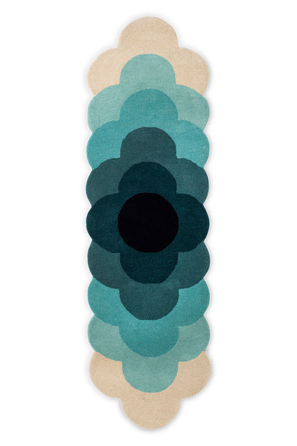 Orla Kiely Optical Flower Teal Rug