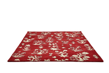 Sanderson Woodland Glade Damson Red 146800 Rug