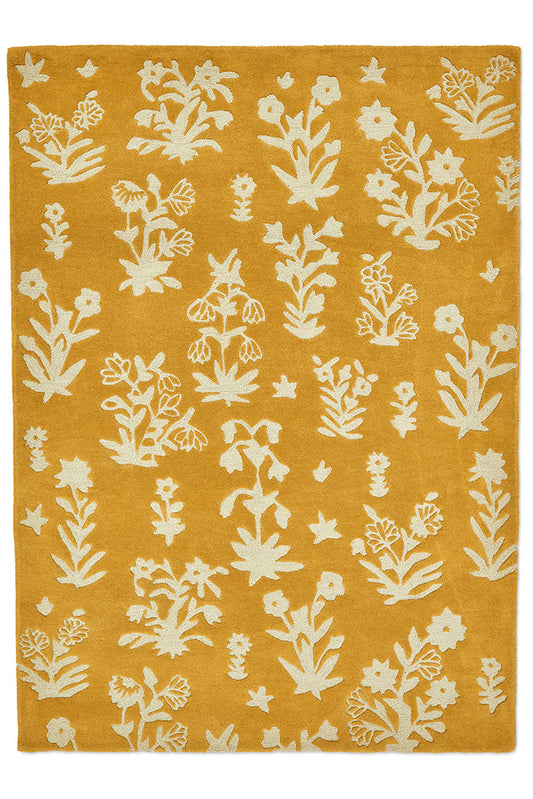 Sanderson Woodland Glade Gold 146806 Rug