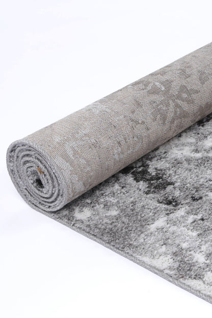 Century Nero Plush In Grey Rug