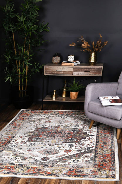 Havana Nazareno Transitional In Grey & Beige Rug