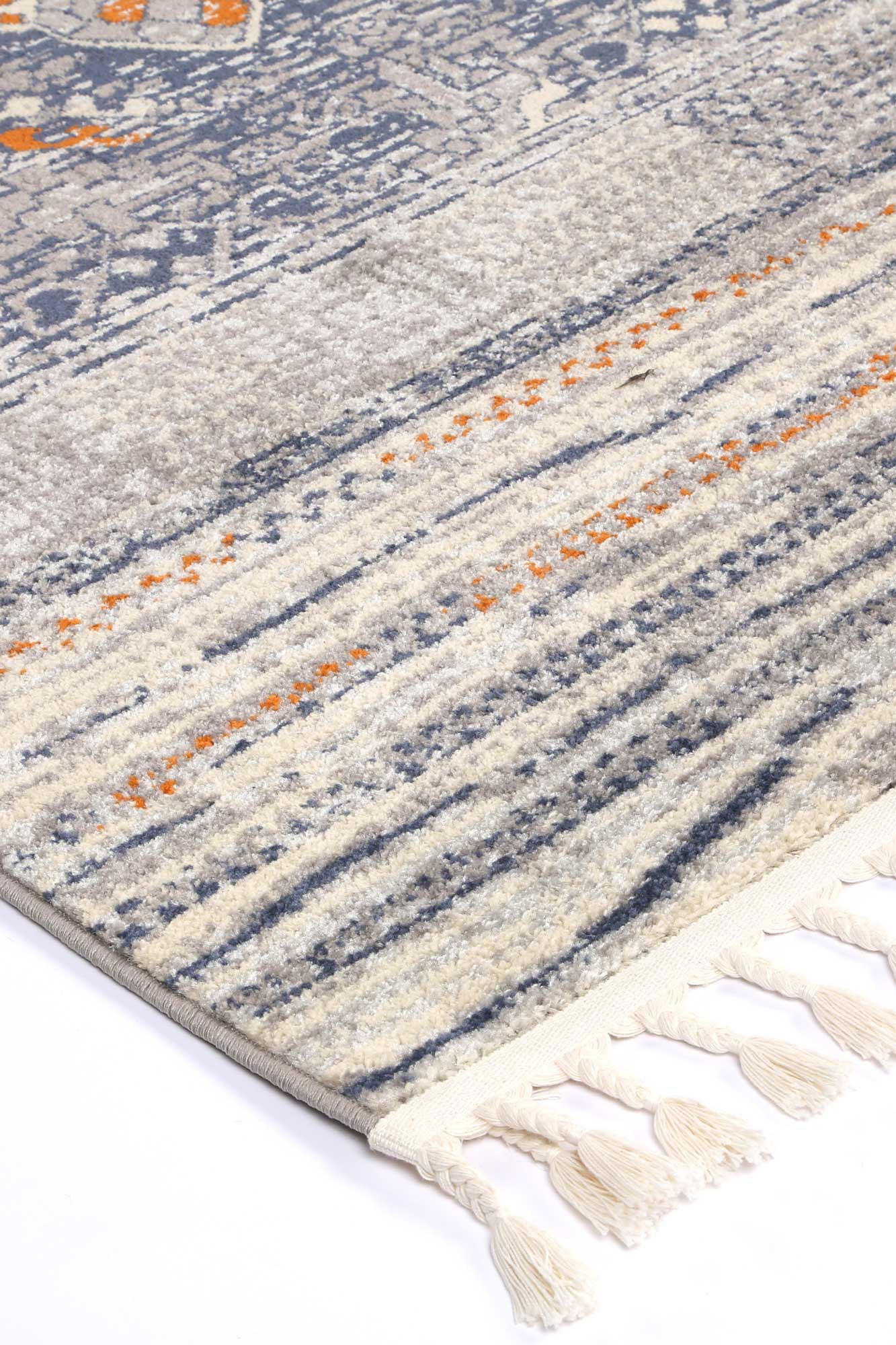 Inca Santiago Contemporary In Blue & Cream Rug