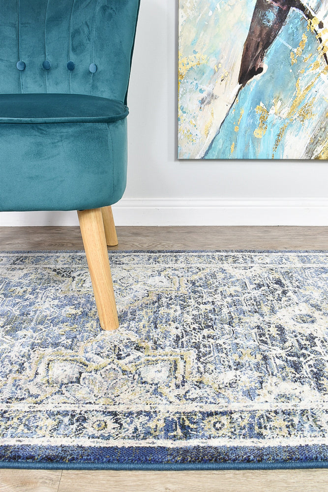 Oxford Rug 63435-5171 In Blue : Runner Rug