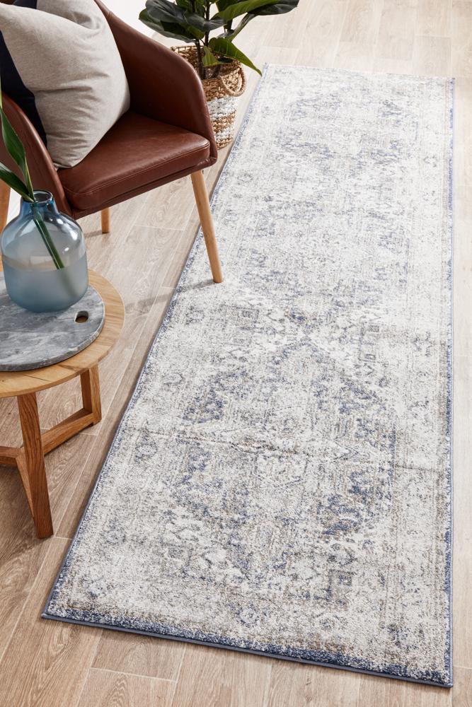 Mayfair Kendall Ocean Blue Runner Rug