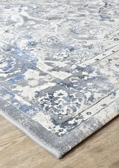 Oxford Rug 63392-7646 In Blue & White Rug