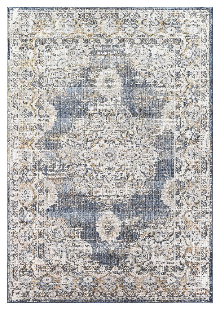 Menara 318 in Dark Blue Rug