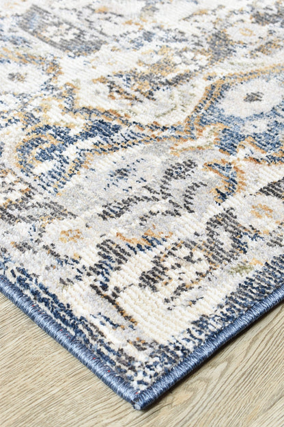 Menara 318 in Dark Blue Rug