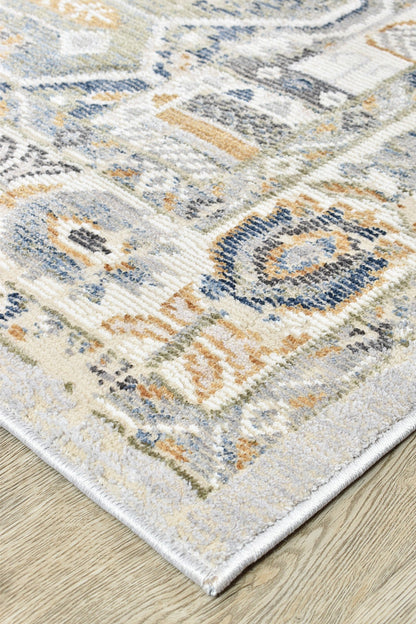 Menara 319 in Blue & Grey Rug