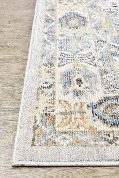 Menara 319 in Blue & Grey Rug