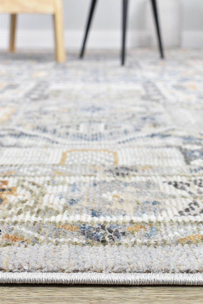 Menara 319 in Blue & Grey Rug