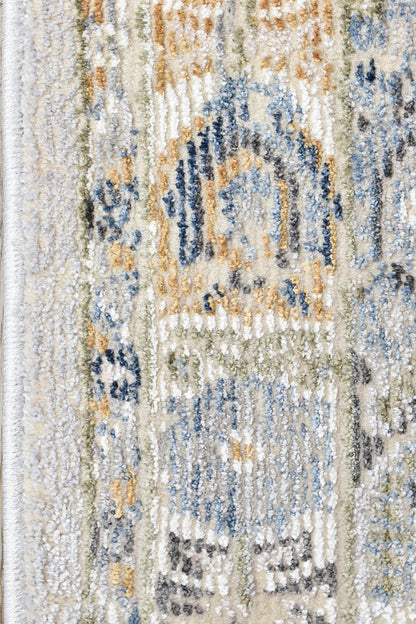 Menara 319 in Blue & Grey Rug