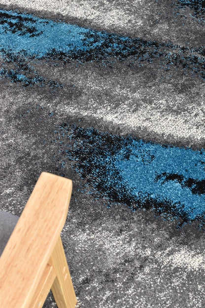 Novus 98 in Grey & Turquoise Rug