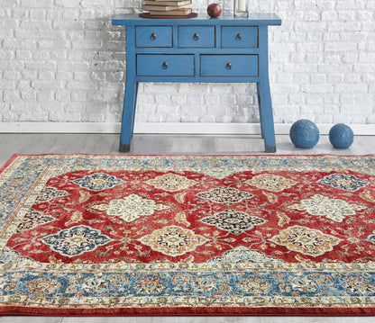 Charter 57163-1454 Traditional In Red Rug